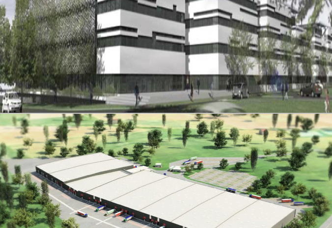 Photo projections 3D de bâtiments